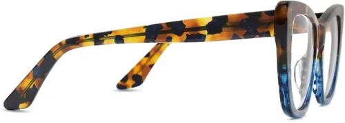 Vista 3 de VOOGLAM Lentes de bloqueo de luz azul de ojo de gato, marco de lentes multicolor de moda para mujer, antifatiga ocular y UV