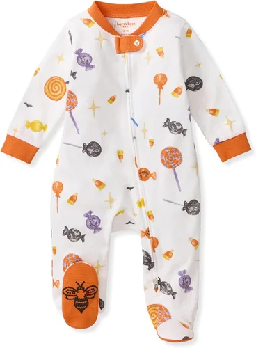 Vista 35 de Burt's Bees Baby Pijama con pies de algodón orgánico para niños Basketball Court
