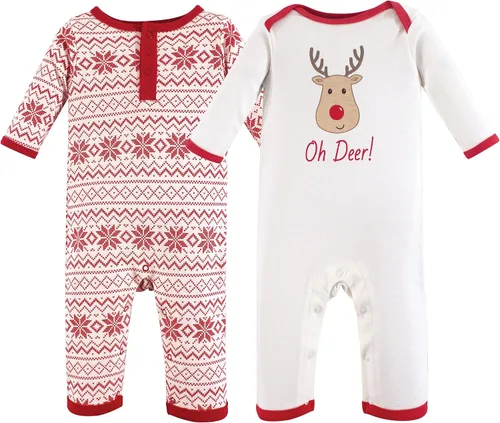 Vista 46 de Hudson Baby - Overol unisex de algodón para bebé Manzana