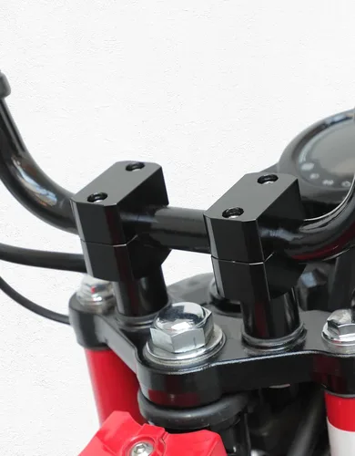Vista 6 de KEMIMOTO Elevadores de manillar de motocicleta de 1 pulgada, elevadores de motocicleta de aleación de aluminio, altura de elevación de 1.5 pulgadas