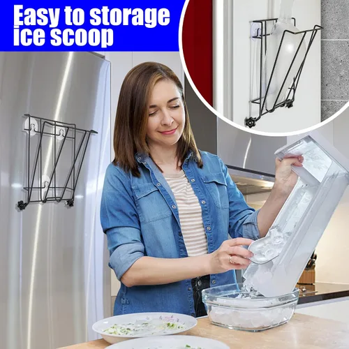 Vista 8 de Soporte plegable para máquina de hielo, soporte de metal resistente para máquina de hielo, cocina, congelador, bar, fiesta, boda, gran capacidad