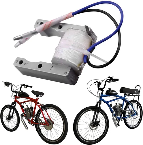 Vista 4 de DC 12V Reemplazo Heavy Duty Magneto Stator Bobina 49cc 50cc 66cc 80cc 2 motores de motor