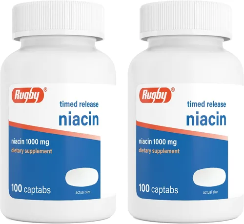 Vista 10 de Watson Rugby Labs Niacina Time Release 1000mg 100ct