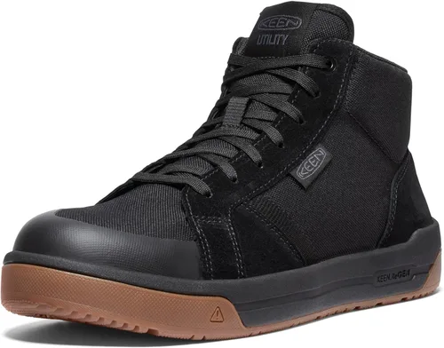 Vista 10 de KEEN Utility Zapatillas de trabajo Kenton Mid Composite Toe para hombre Negro/Negro