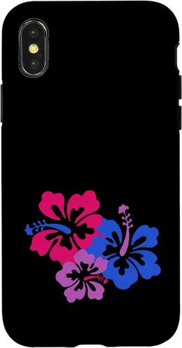 Vista 5 de Bisexual Bi Pride Sutil Hibiscus Flower Hawaii LGBT LGBTQ Funda para iPhone 16