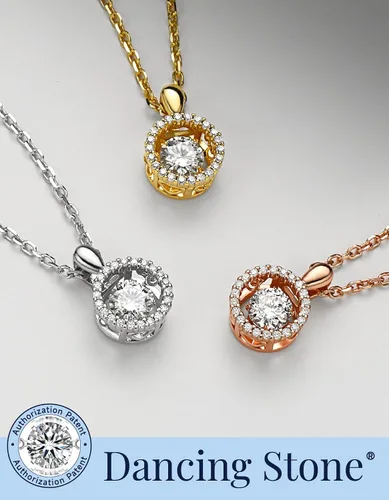 Vista 10 de MomentWish Collar flotante para mujer, collar de moissanita bailarina de 0.51 quilate para ella, colgante de plata de ley 925, aniversario