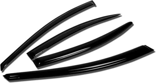 Vista 17 de Auto Dynasty 2 piezas viseras de ventana con cinta adhesiva protector de lluvia compatible con Dodge Stratus Chrysler Sebring 2001-2005 Cupé de 2