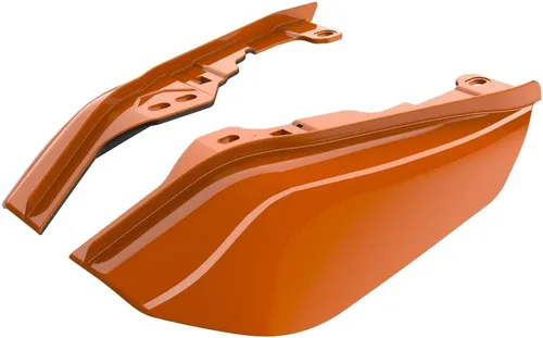 Vista 2 de Advanblack Deflectores de aire de marco medio RG 2024 compatibles con Harley Touring Street Glide, Road King, Electra Glide, 2009-2025 (naranja baya)