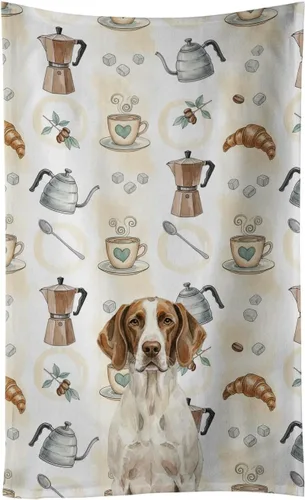 Vista 102 de Caroline's Treasures Afghan Hound - Toalla de cocina para barra de café, terciopelo frontal y lazo de algodón, lavable a máquina Sabueso afgano