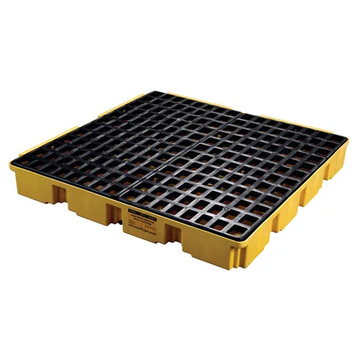 Vista 22 de Eagle Plataforma modular para derrames de un tambor, 26.25"x26"x6.5", sumidero de 15 galones, bandeja de contención de capacidad de carga de 2,000