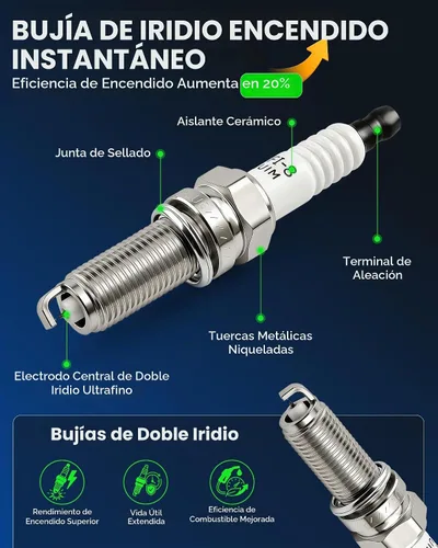 Vista 4 de Paquetes de bobinas de encendido y bujías aptas para Honda CR-V Accord 2010