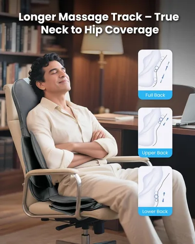 Vista 10 de COMFIER Shiatsu - Masajeador de cuello y espalda, almohadilla para silla