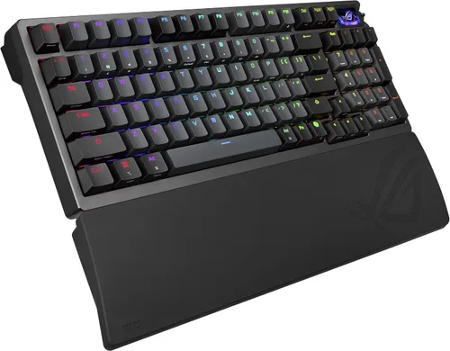 Vista 12 de ASUS ROG Azoth 96 HE Teclado inalámbrico para juegos con efecto Hall – 96% tamaño completo, trimodo, interruptor magnético intercambiable en Negro