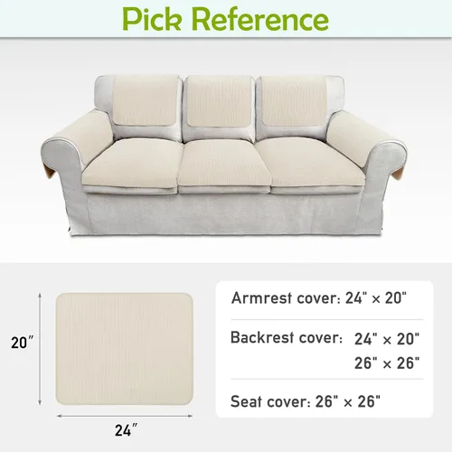 Vista 6 de Fundas para brazos de sofá, fundas para brazos de sofá, funda impermeable para reposabrazos de sofá, sillón, sofá de dos plazas, funda