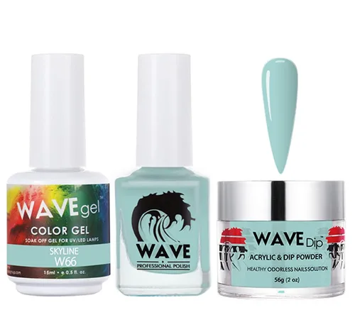Vista 167 de WAVEGEL - Juego de gel de remojo, laca de uñas y polvo acrílico a juego - Colección Simplicity - #P109 Blizzard