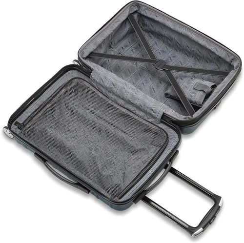 Vista 4 de Equipaje extensible Samsonite Omni 2 Hardside con ruedas giratorias, Negro medianoche), 138451-1548