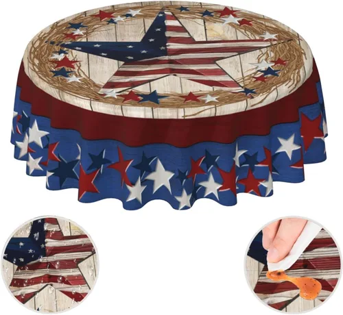 Vista 7 de YETTA YANG Paño de Mesa Redondo de Dulce de Chupachups Gótico en Negro y Blanco de 60 Pulgadas, Cubierta de Mesa Decorativa de Tela para Mesas