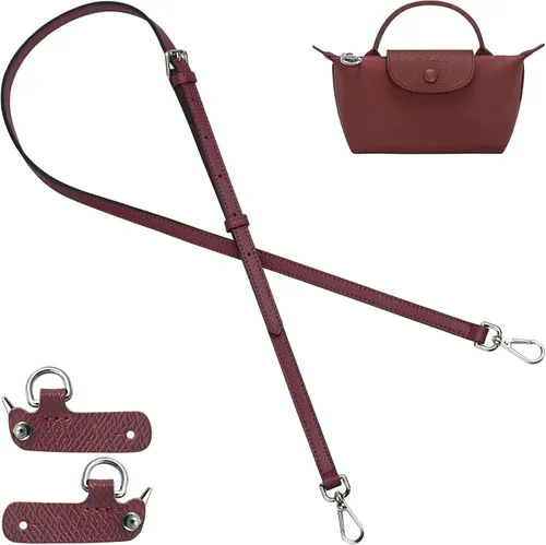 Vista 25 de Jiesinlov Correa de Hombro de Cuero para Bolso de Repuesto, Kit de Conversión Ajustable para Bandolera Compatible con Mini Bolso Antracita