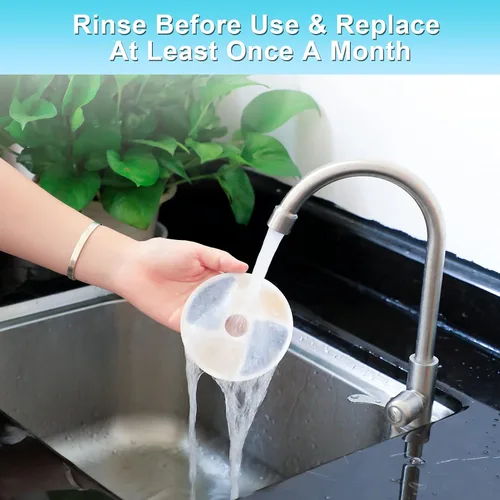 Vista 4 de Filtros de fuente de agua para gatos, 4 unidades activadas profesionales extraíbles circulares reutilizables, filtro de carbón, filtro de fuente
