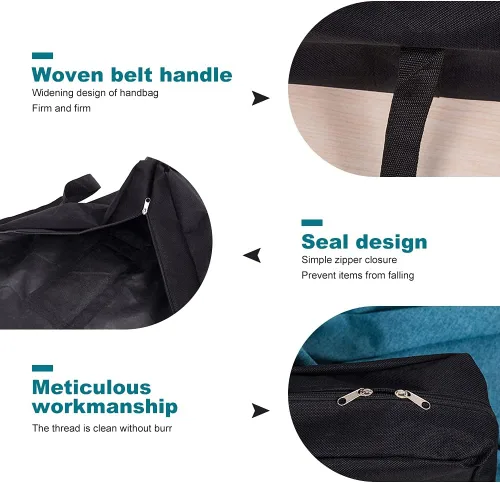 Vista 8 de Bolsa de almacenamiento de herramientas para barbacoa, bolsa de transporte de herramientas de parrilla Oxford, bolsa de transporte impermeable