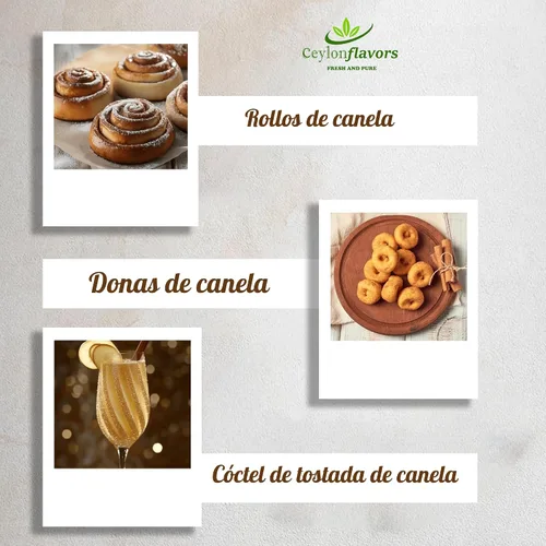 Vista 4 de Palitos de canela de Ceilán orgánica, canela verdadera o real, grado premium, cosechados de una granja orgánica certificada por USDA en Sri Lanka 1