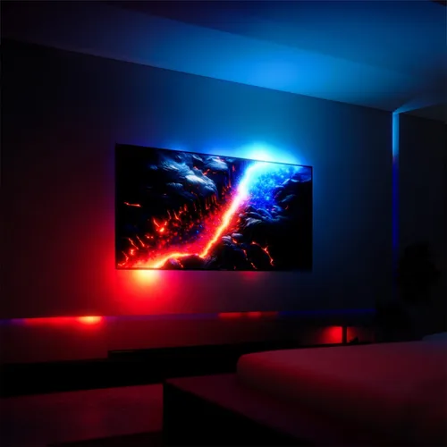Vista 7 de Caja de sincronización Fancy Sync Box para retroiluminación ambiental de TV, compatible con HDMI 2.0 para todos los tamaños de TV Fancyleds
