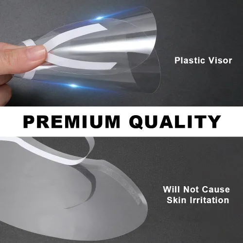 Vista 4 de 30 unidades de protectores faciales y oculares para ducha, viseras transparentes protectoras de maquillaje, protector de cejas para ducha