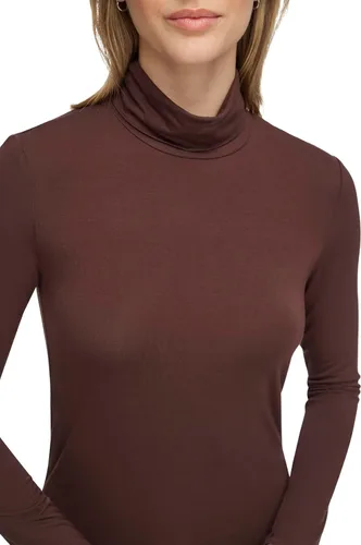 Vista 5 de Calvin Klein Top de cuello alto de manga larga para mujer