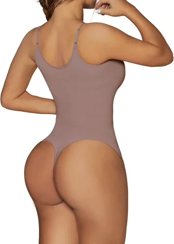 Vista 2 de SHAPERX Body para mujer moldeador de cuerpo sin costuras con control de abdomen