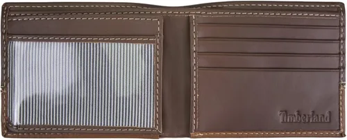 Vista 2 de Timberland Men's Leather Passcase Bifold Wallet Hybrid