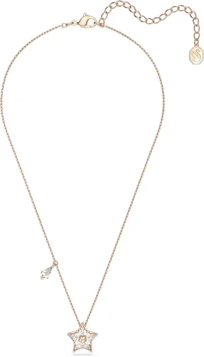 Vista 2 de SWAROVSKI Stella Necklace, Earrings, and Bracelet Crystal Jewelry Collection, Kite Cut Crystals, Rose Gold Tone Finish