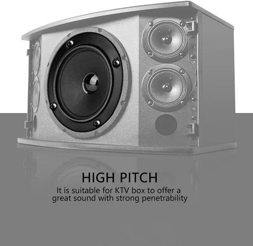 Vista 4 de HERCHR Altavoz woofer de 3 pulgadas, mini subwoofer de 35-50 W, altavoz de audio de rango completo de 4 ohmios, altavoz estéreo de altavoz estéreo