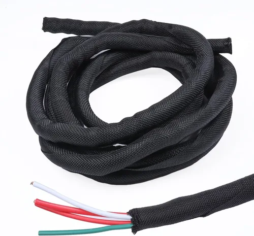 Vista 12 de Tubo de alambre trenzado autoenvolvente de automóvil de 1-1/8 pulgadas, 26 pies, ligero, flexible y de repuesto para telar de cableado de arnés