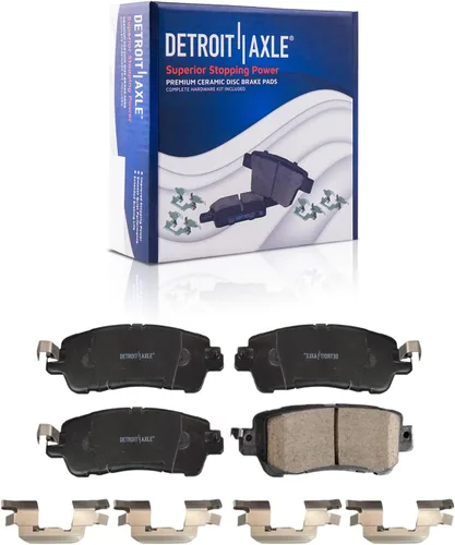 Vista 19 de Detroit Axle - Kit de freno trasero para Ford Fusion Lincoln MKZ Zephyr Mazda 6 Mercury Milan, repuesto de pastillas de freno de cerámica