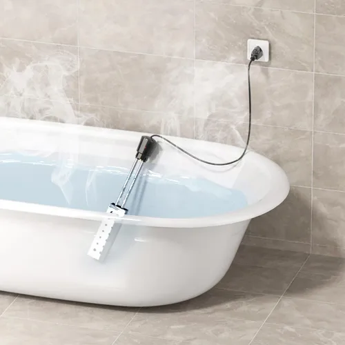 Vista 8 de Calentador de cubo, calentador de piscina portátil, calentador de agua de inmersión, calentador de agua sumergible para bañeras, calentador