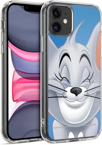 Vista 60 de Head Case Designs Funda de gel de cara completa con licencia oficial de Tom y Jerry Jerry [protección de grado militar] compatible con Apple iPhone