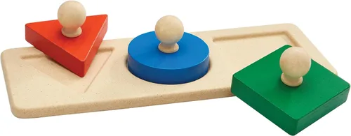 Vista 11 de PlanToys Juego de juguetes de madera para niños a partir de 3 años Montessori apilamiento y reconocimiento de formas para conciencia espacial