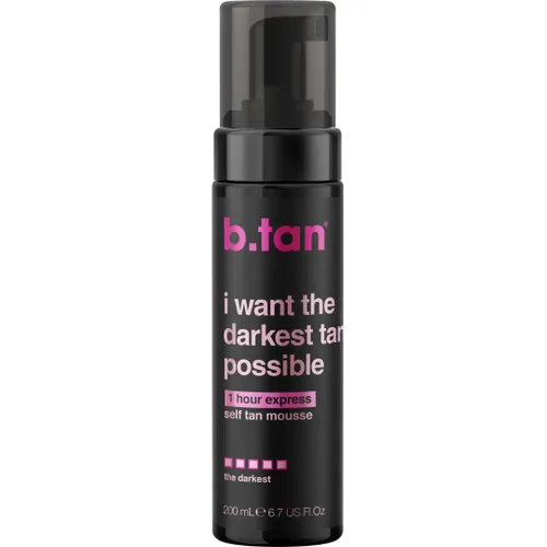 Vista 16 de b.tan Dark Self Tanner Mousse Disco Candy Tan - Mejor espuma bronceadora sin sol exprés de 1 hora, perfumada a caramelo, a prueba de sudor