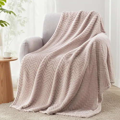Vista 36 de Exclusivo Mezcla Large Fleece Throw Blanket for Couch, Sofa, Pink Rosa