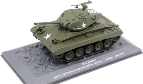 Vista 6 de Motor city classics Tanque ligero M24 Chaffee - 2º Escuadrón de Reconocimiento de Caballería, Alemania, 1945 (escala 1:43)