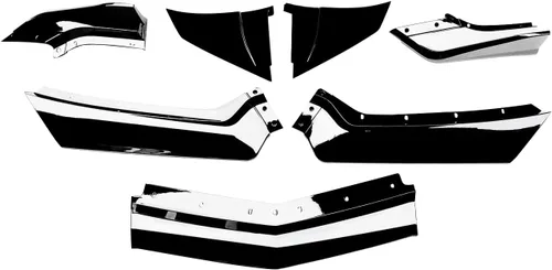 Vista 4 de CHIESMA para C8 Corvette, alerón frontal con ajuste para Chevrolet Corvette C8 Z51 STG 2020-2025, negro brillante, 7 piezas, alerón frontal