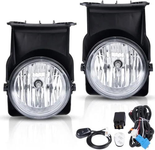 Vista 28 de PIT66 Juego de montaje de luces antiniebla (2 unidades) compatible con 2002 2003 2004 2005 2006 Avalanche Pickup Truck Accesorios de lámpara