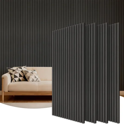 Vista 10 de TONOR Paneles de pared de madera para decoración de paredes interiores, paquete de 2 unidades de 47.2 x 23.6 pulgadas