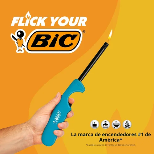 Vista 5 de Encendedores BIC multiuso, confiables y seguros para encender velas, colores surtidos, paquete de 4 (los colores pueden variar)