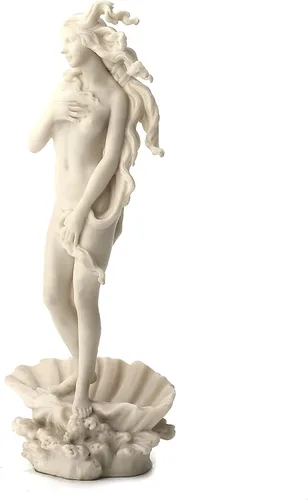 Vista 3 de Veronese Design 11 3/8 pulgadas El nacimiento de Venus estatua de resina con acabado de mármol