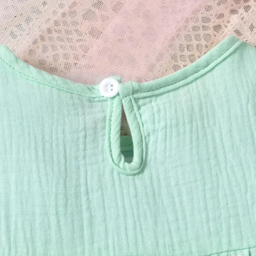 Vista 7 de HINTINA Vestido de verano sin mangas con bordado étnico mexicano