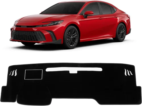 Vista 34 de KUST Funda negra para salpicadero compatible con Tesla Modelo Y Modelo 3 2017-2023, accesorios para el modelo Y Modelo 3, tapete antideslizante