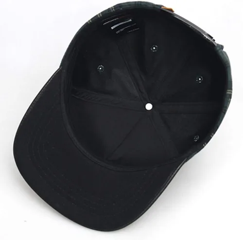 Vista 3 de UNDERCONTROL Gorra de camionero ajustable de ala plana Strapback para Unisex Sombrero Diamond Pack Negro Amarillo Combi