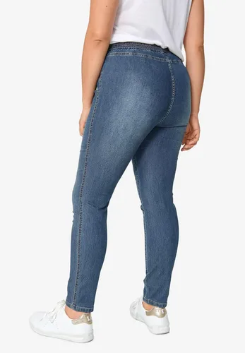 Vista 3 de Ellos - Leggings de mezclilla con cintura elástica para mujer