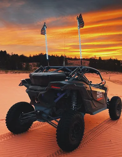 Vista 8 de KEMIMOTO Base de montaje de resorte de luces látigos, base de resorte de liberación rápida para UTV, ATV, barco, todoterreno, lado a lado
